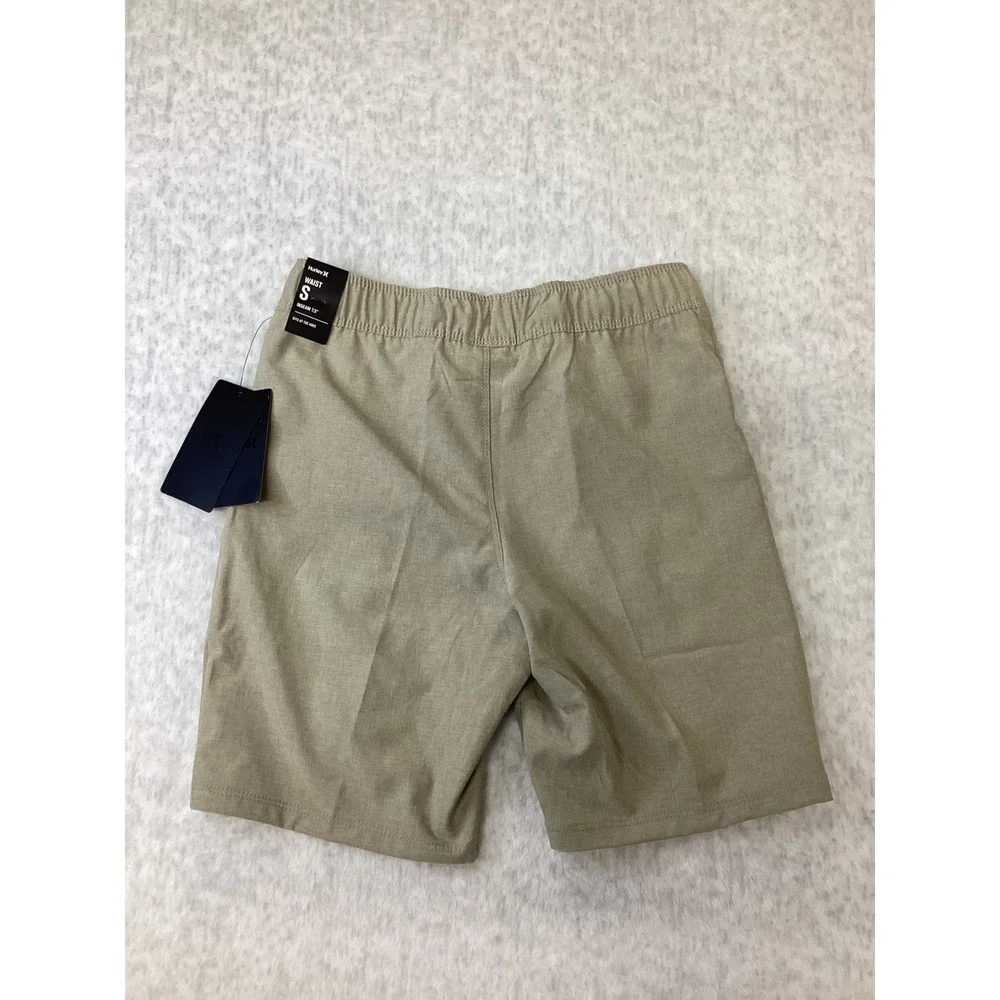 Hurley Boys Khaki‎ 4-Way Stretch Hybrid Walk Shorts Size S 8-10 985540-X1T